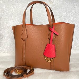 ✨Tory Burch Cognac Luggage Small Leather Crossbody
